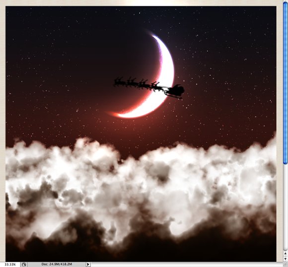 Beautiful Fluffy Clouds in Photoshop - Christmas Tutorial Beautiful Fluffy Clouds in Photoshop - Christmas Tutorial
