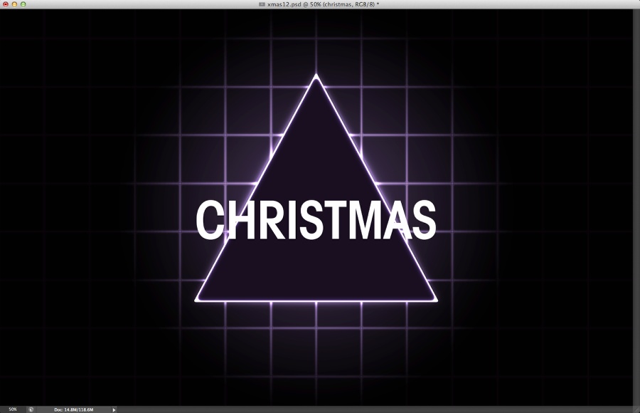 80s Christmas Artwork in Photoshop