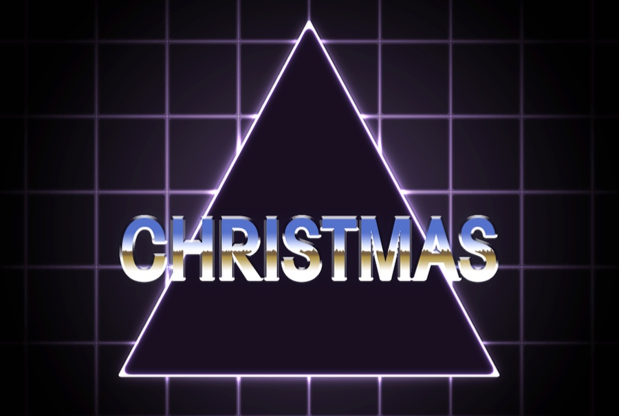 80s Christmas Artwork in Photoshop