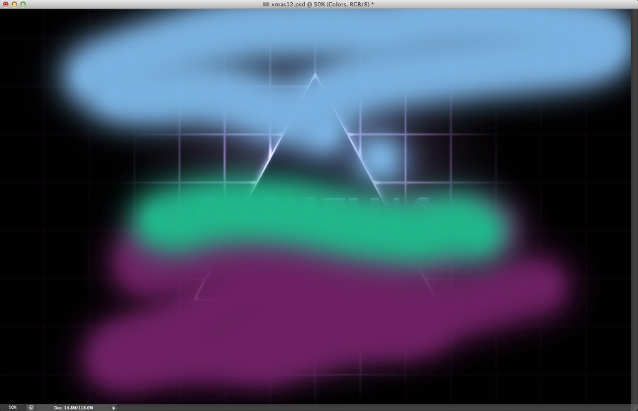 80s Christmas Artwork in Photoshop