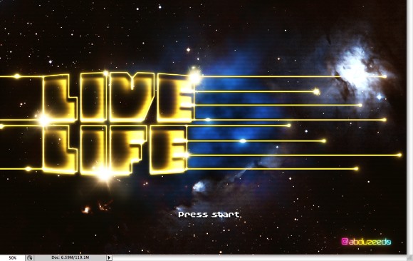 Amazing Video-Game Text Style in Photoshop