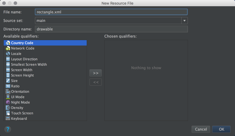 Android Native Prototyping - Shapes and Click Event