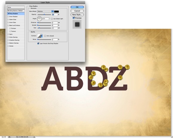Super Easy and Cool Flower Text Effect in Photoshop