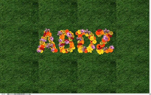 Super Easy and Cool Flower Text Effect in Photoshop
