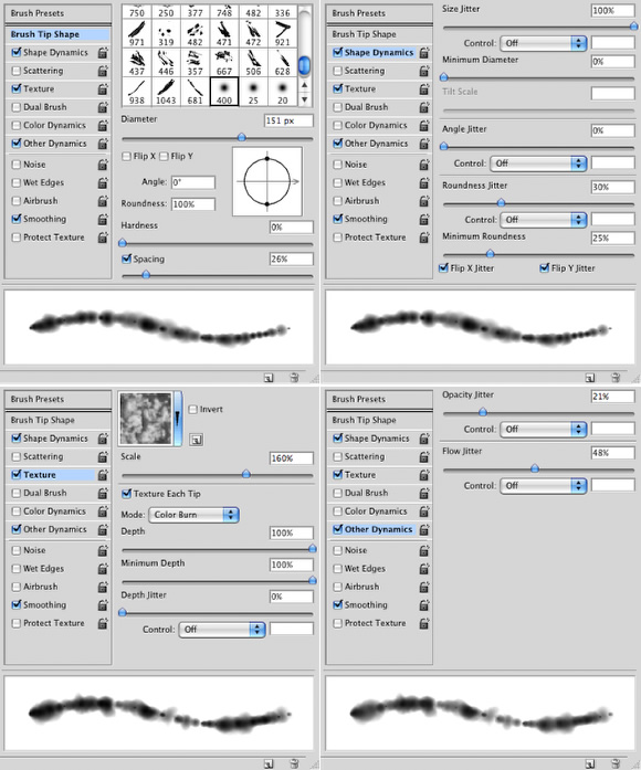 Image of a step from the Photoshop Quick Tips #6: Cloudy Text