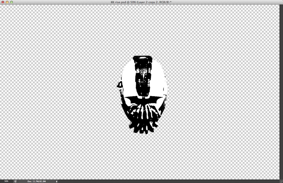 Dark Knight Rises Stencil Effect in Photoshop
