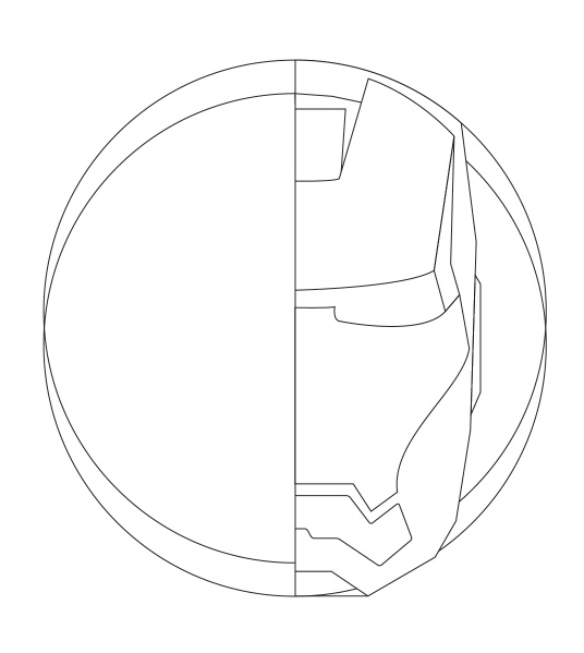 Iron Man in Illustrator and Photoshop
