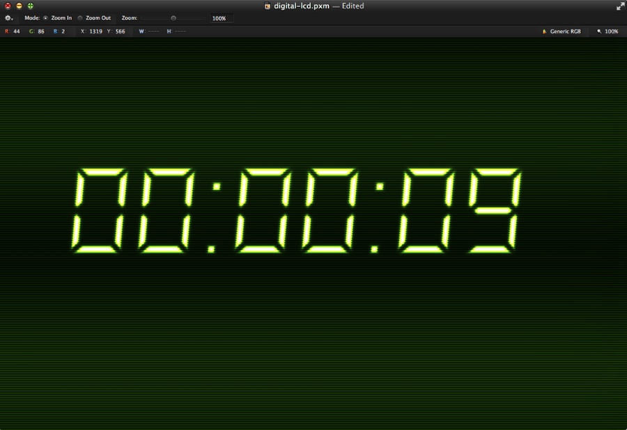 LCD Style Effect in Pixelmator