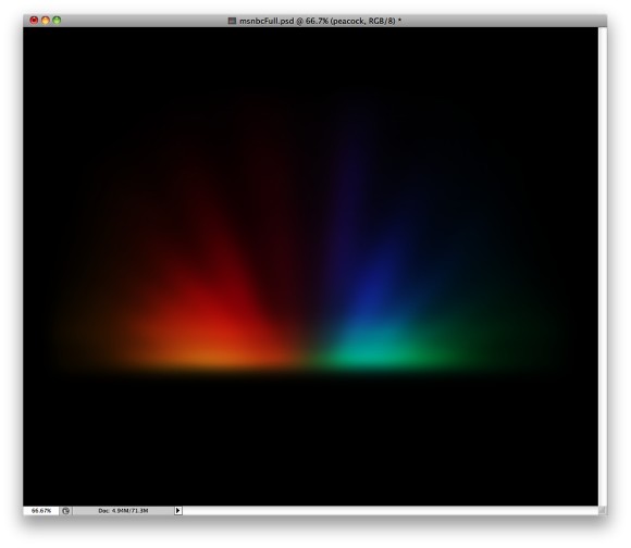 MSNBC Background in Photoshop