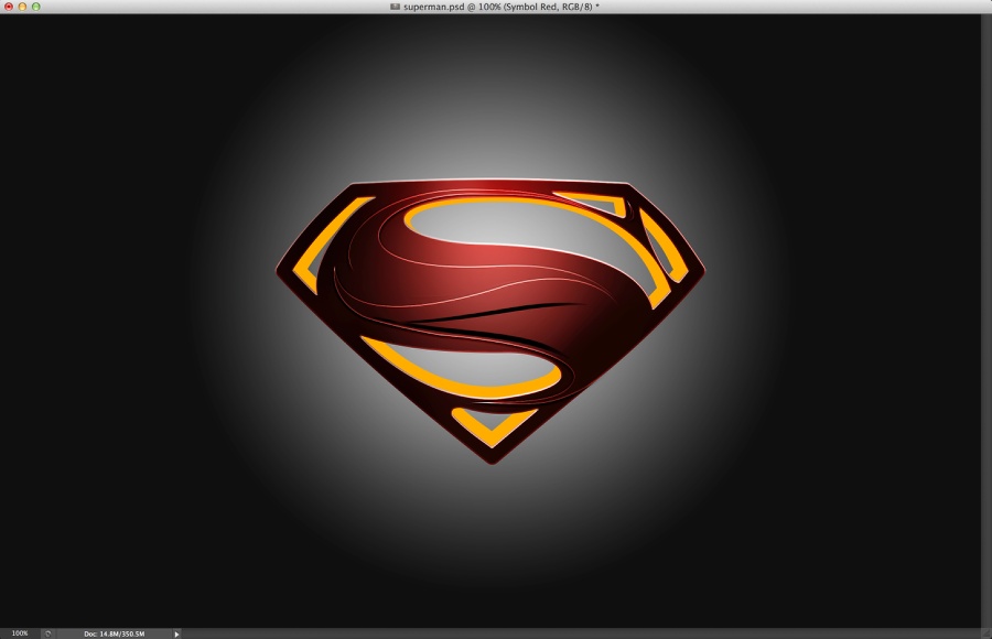 Man of Steel Symbol in Illustrator & Photoshop