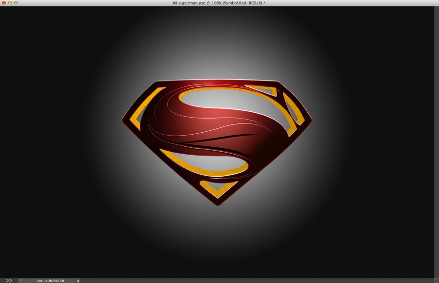 Man of Steel Symbol in Illustrator & Photoshop