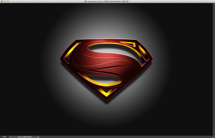 Man of Steel Symbol in Illustrator & Photoshop