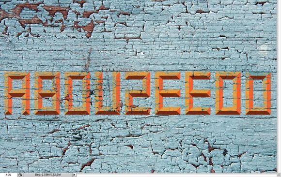 Old Style Typography Sign in Photoshop