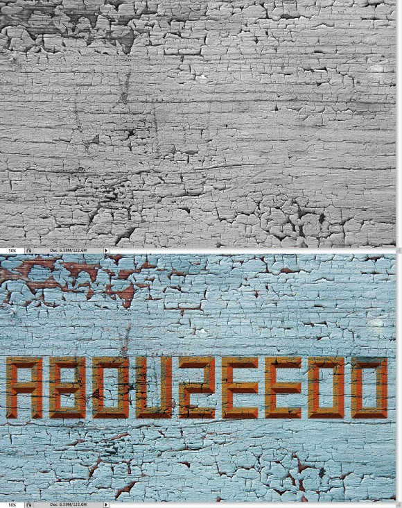 Old Style Typography Sign in Photoshop