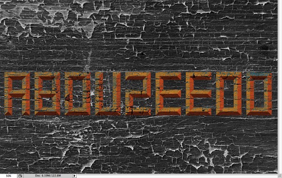 Old Style Typography Sign in Photoshop