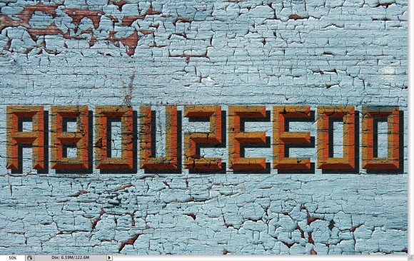 Old Style Typography Sign in Photoshop