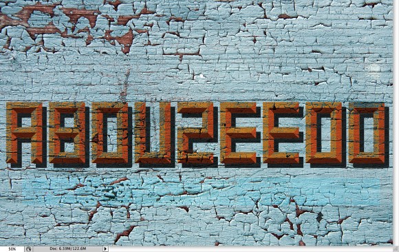 Old Style Typography Sign in Photoshop