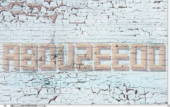 Old Style Typography Sign in Photoshop