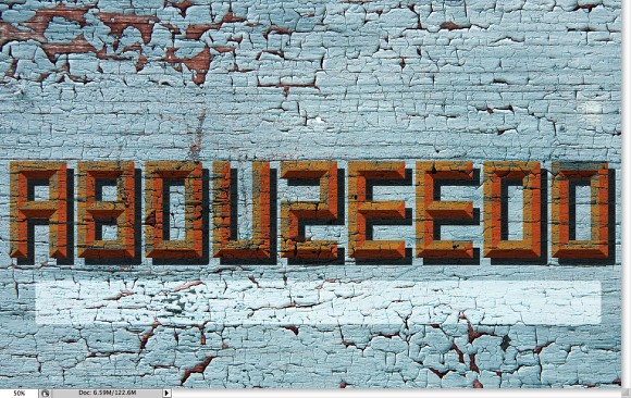 Old Style Typography Sign in Photoshop