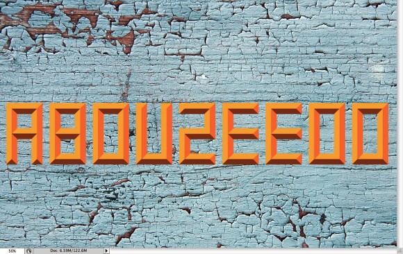Old Style Typography Sign in Photoshop