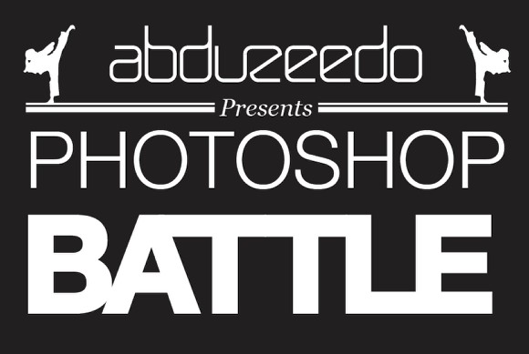 Photoshop Battle Poster in Illustrator