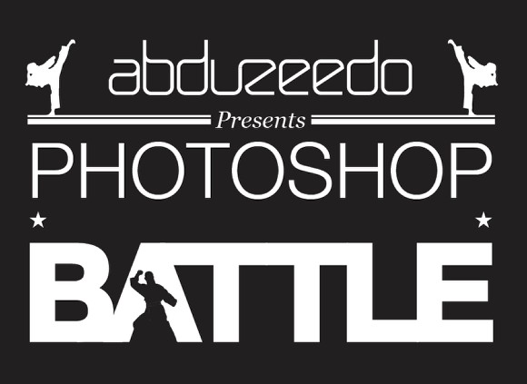 Photoshop Battle Poster in Illustrator