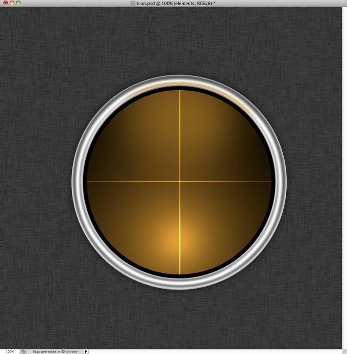 Radar Icon in Photoshop