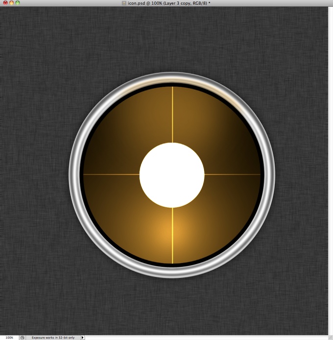 Radar Icon in Photoshop