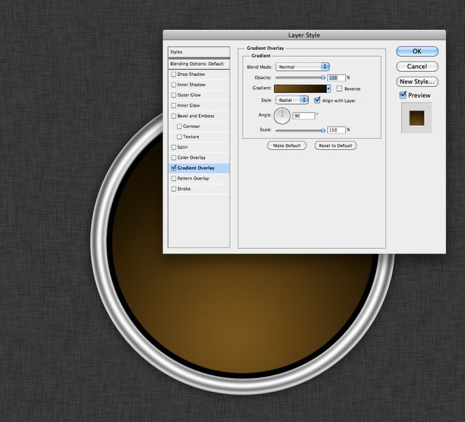 Radar Icon in Photoshop