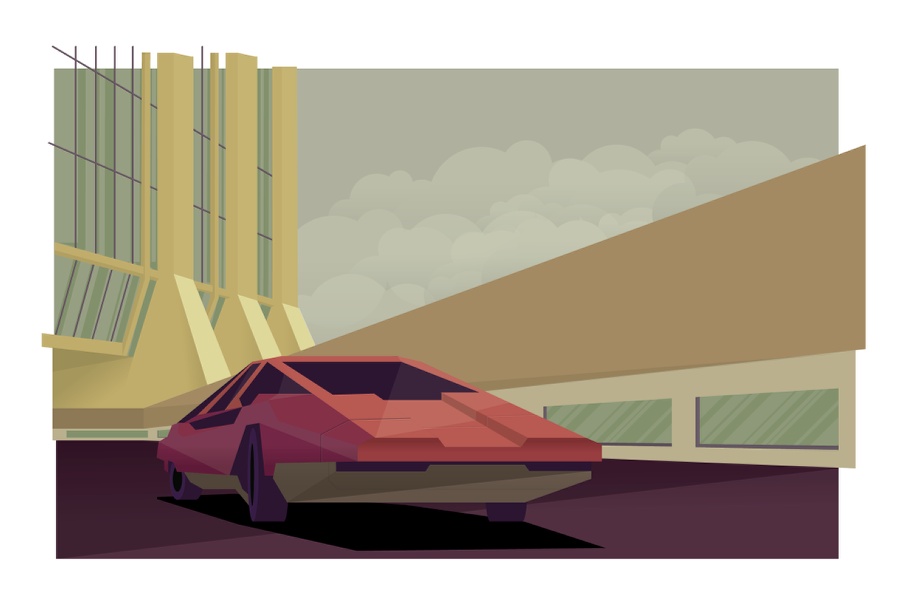 Retro Futuristic Artowrk in Illustrator and Photoshop