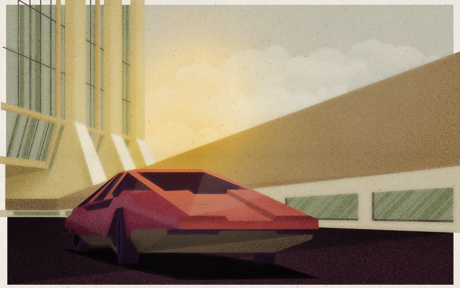 Retro Futuristic Artowrk in Illustrator and Photoshop