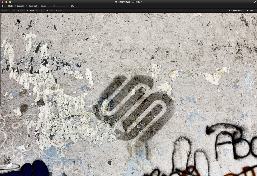Graffiti Stencil Effect in Pixelmator