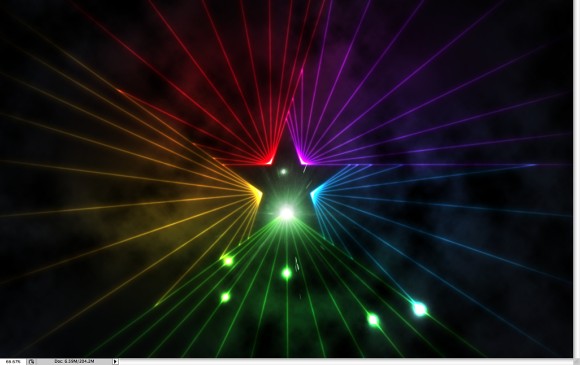Easy Star Light in Photoshop
