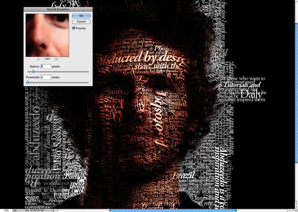 Super Easy Typographic Portrait in Photoshop