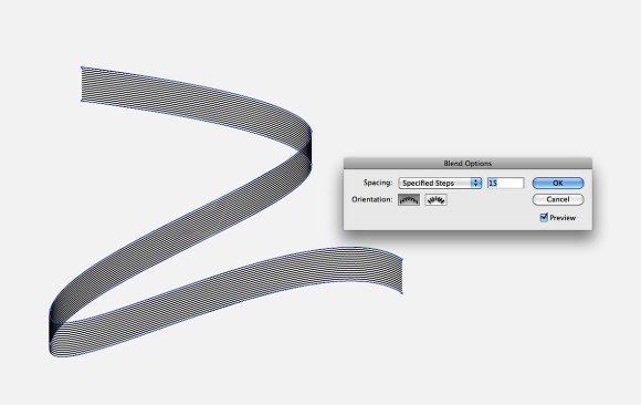 Typography with the Blend Tool in Illustrator