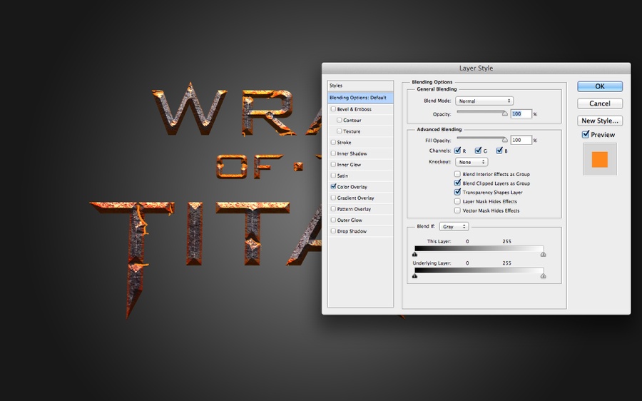 Wrath of the Titans in Photoshop CS6