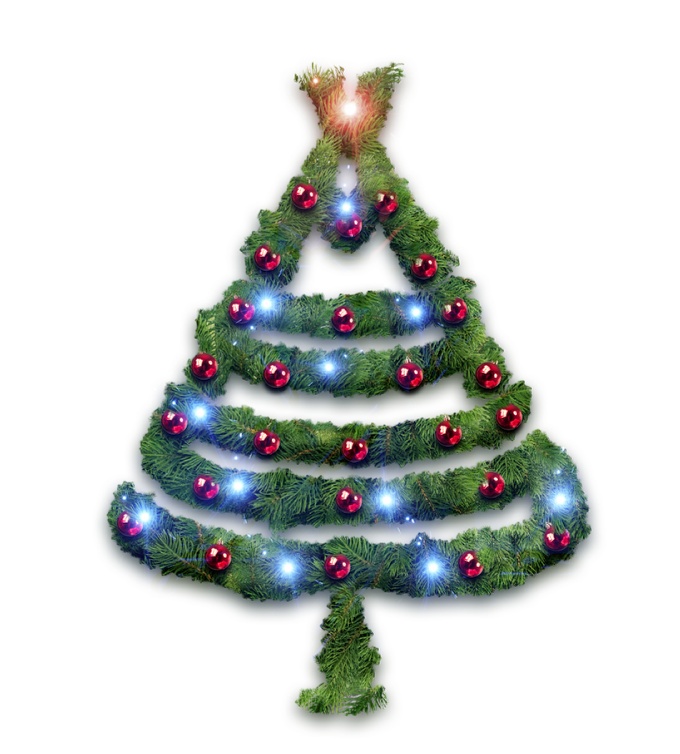 Xmas Tree Typography in Photoshop