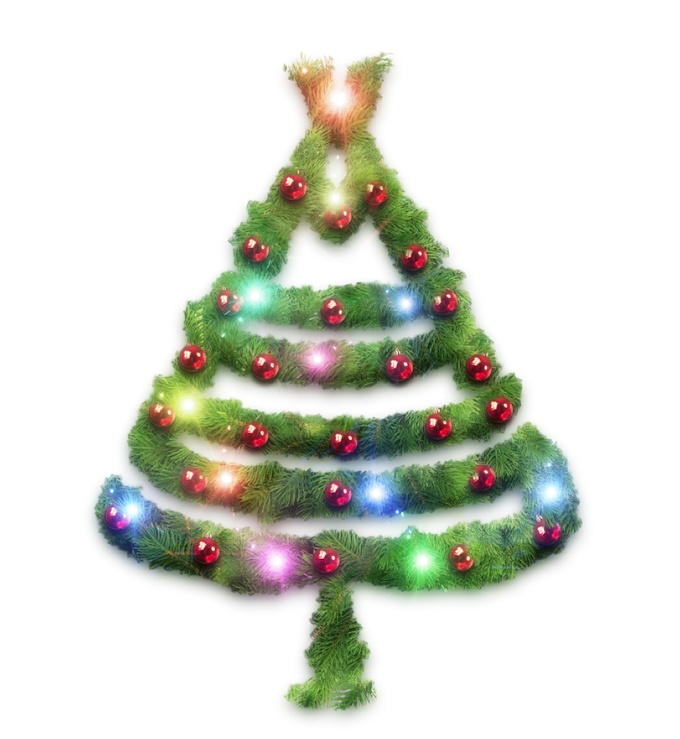 Xmas Tree Typography in Photoshop