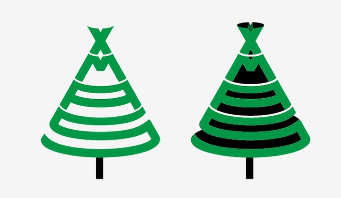Xmas Tree Typography in Photoshop