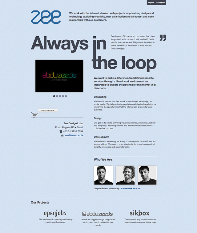 Web Design Process: Zee Site