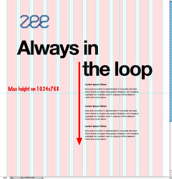 Web Design Process: Zee Site