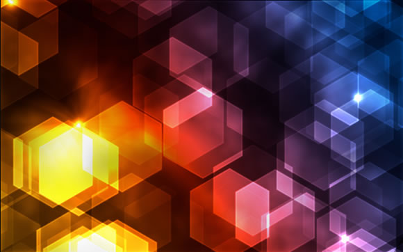 Hexagons Bokeh in Pixelmator