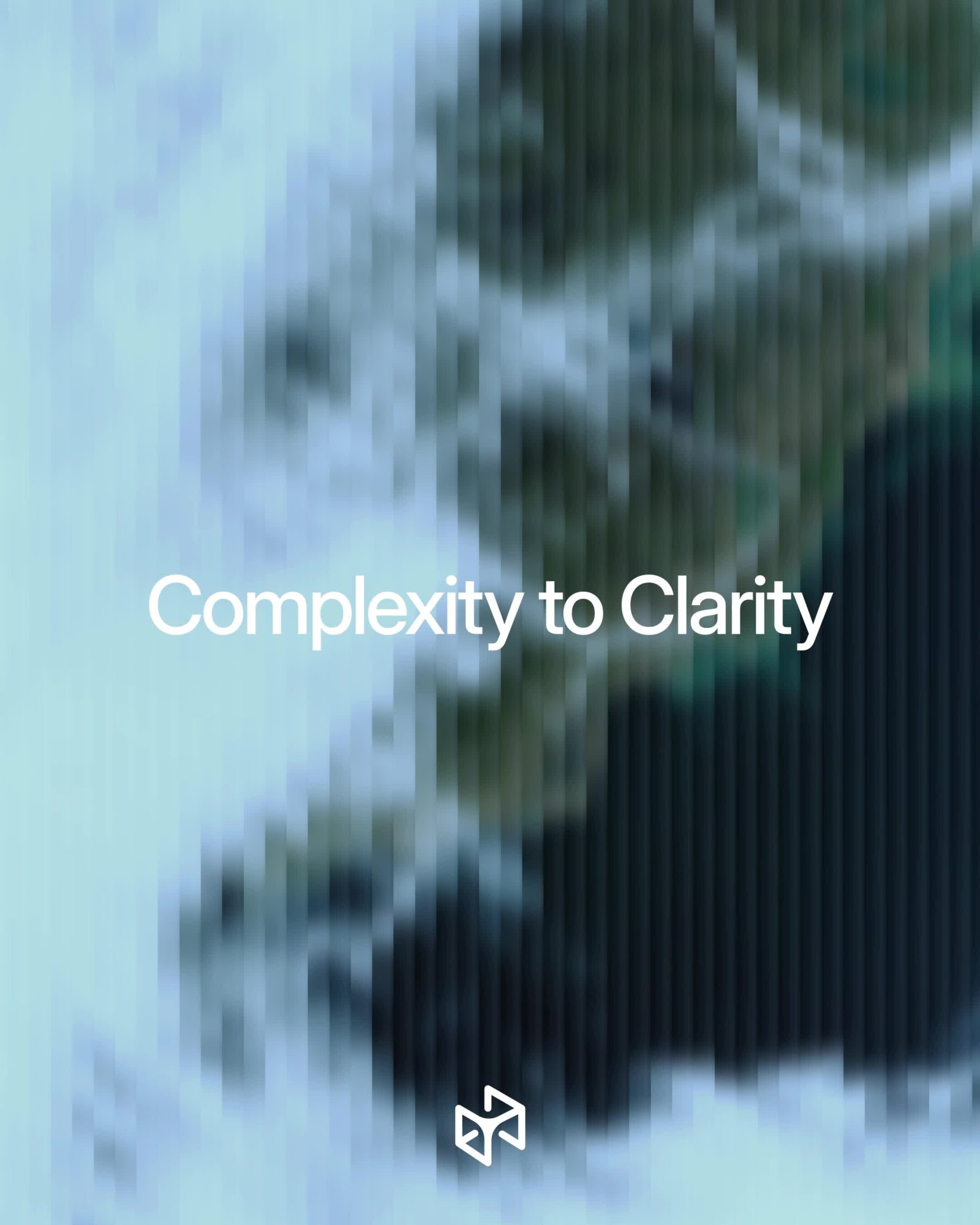 Fractal Glass brand identity — Complexity to Clarity visual for Indicium AI by Justified Studio