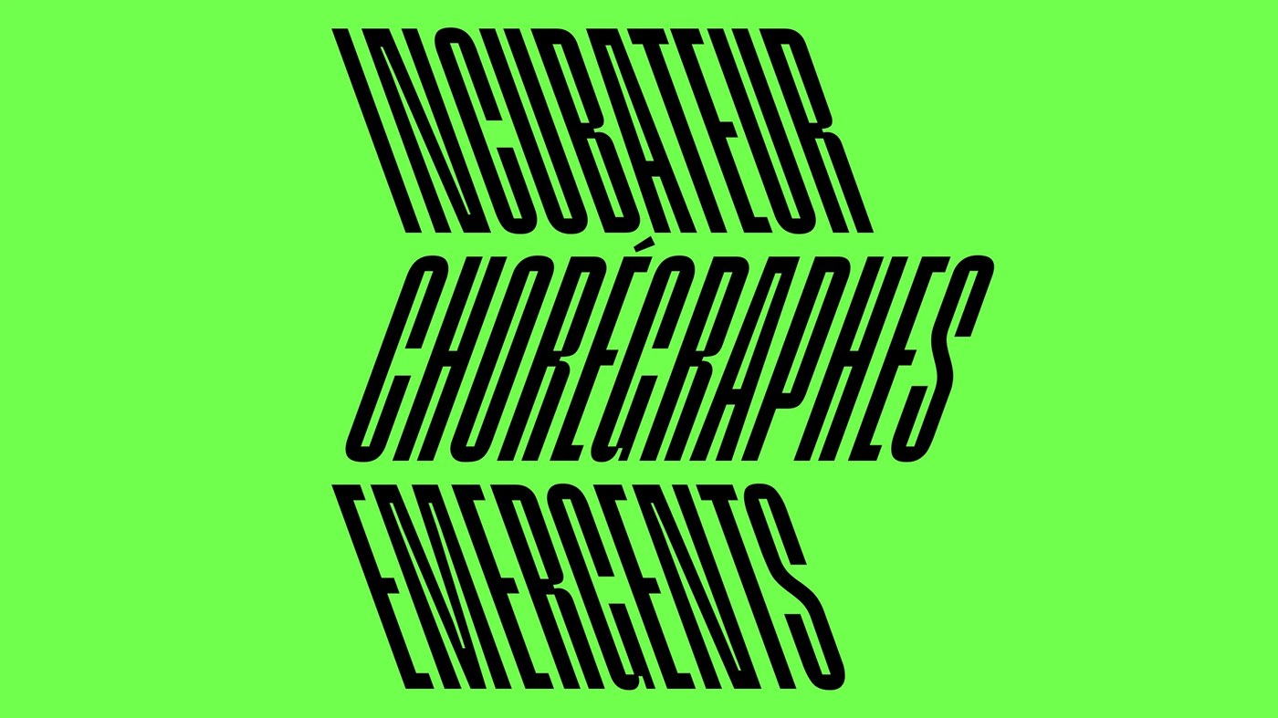 cultural festival identity INGE Variable slanted type