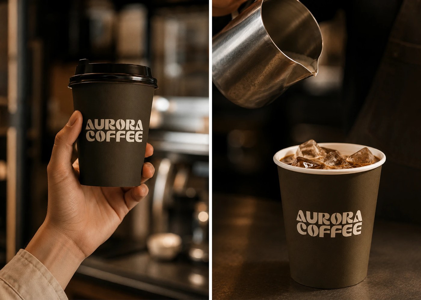 Aurora l Coffee composition detail — packaging design by Pial Biswas ✪