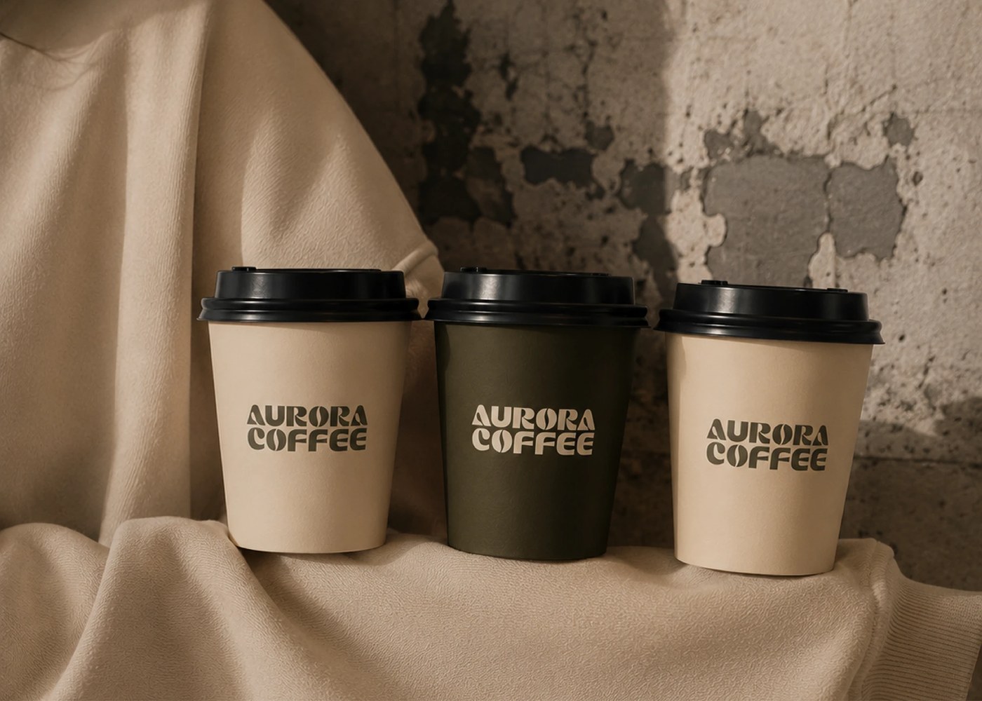 Aurora l Coffee context shot — packaging design by Pial Biswas ✪