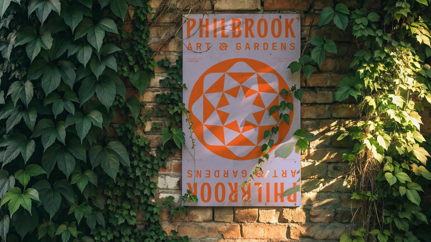 Philbrook Art and Gardens signage rebrand by Scott Allen Hill