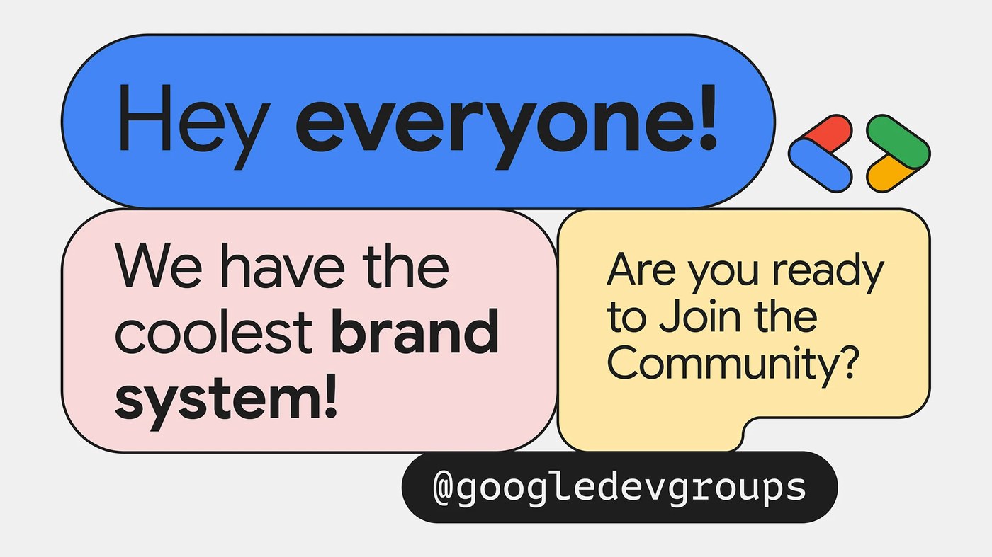 Google Developer Groups brand identity and system layout by NotReal