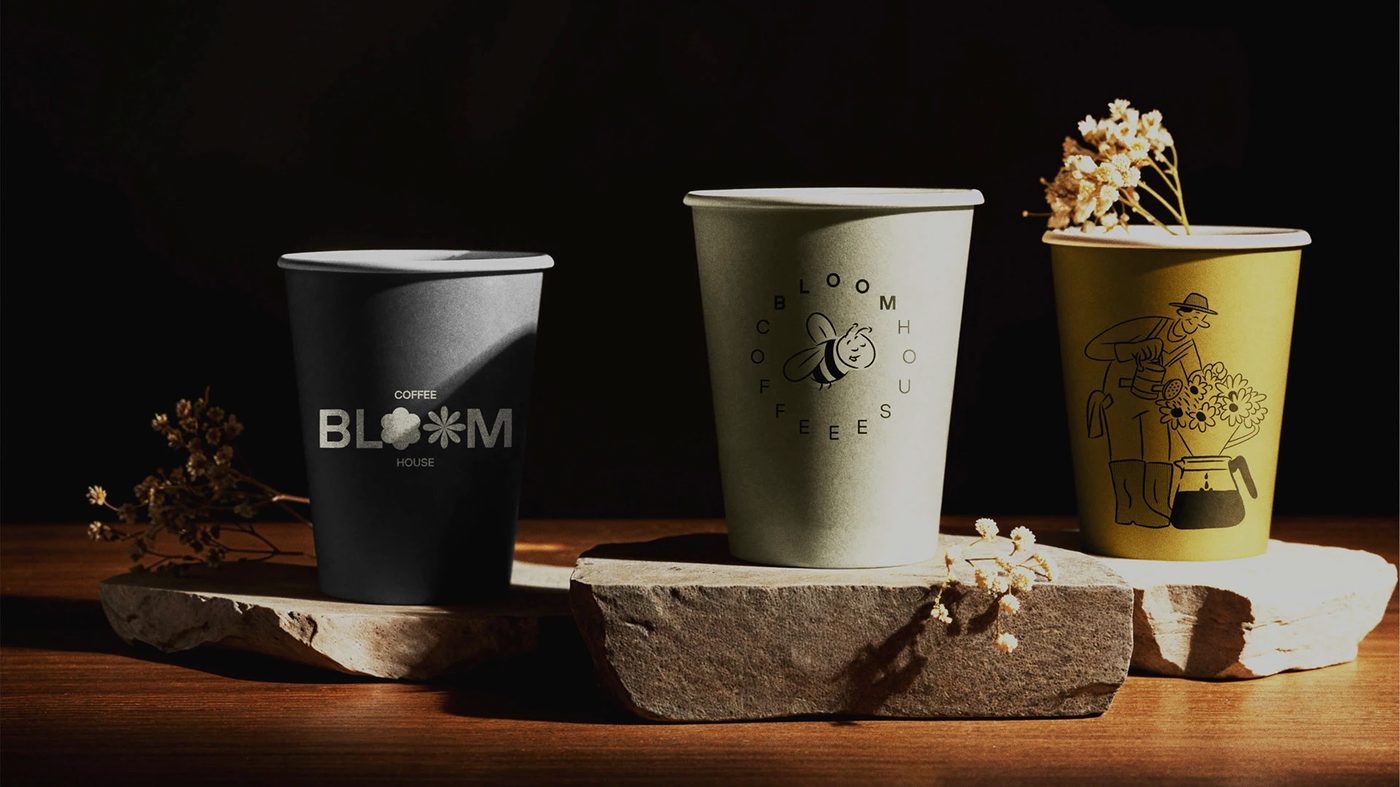 coffee house branding details