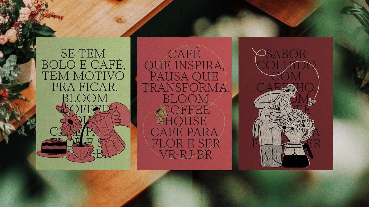 coffee house branding cups